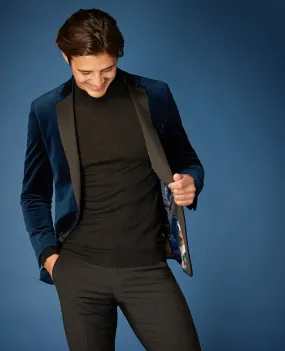 Slim Fit Velvet Jacket