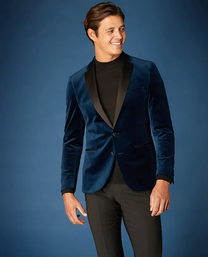 Slim Fit Velvet Jacket