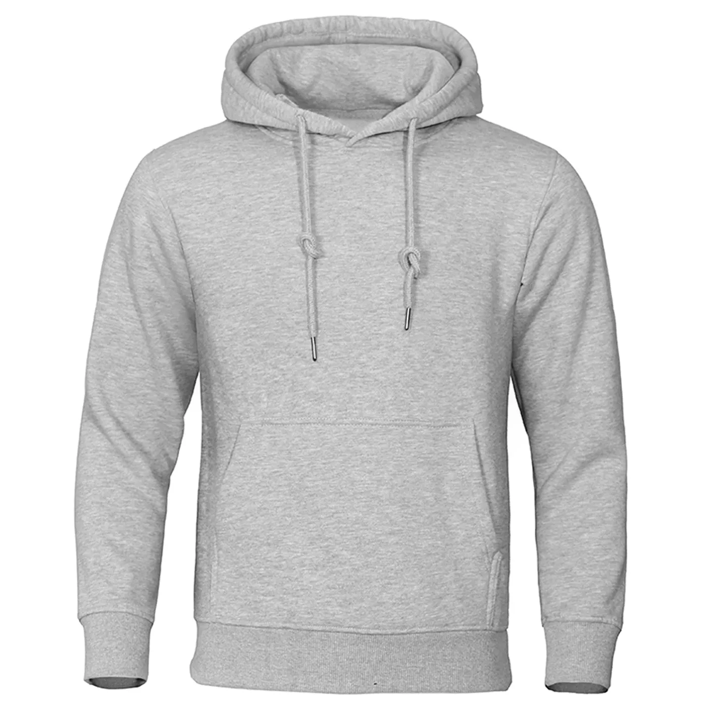 Solid Color Men Hoodies Sweatshirt