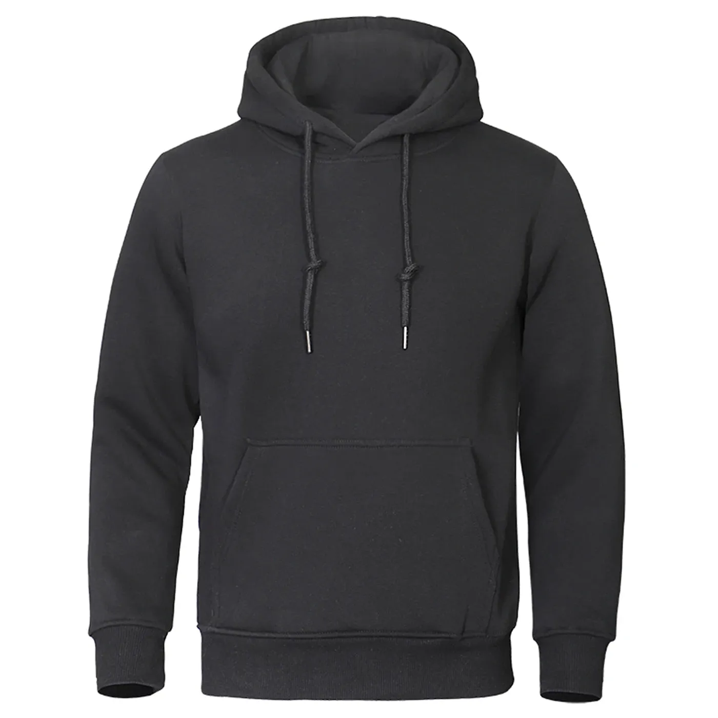 Solid Color Men Hoodies Sweatshirt