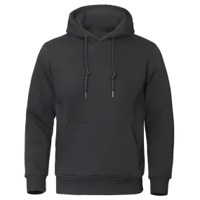 Solid Color Men Hoodies Sweatshirt