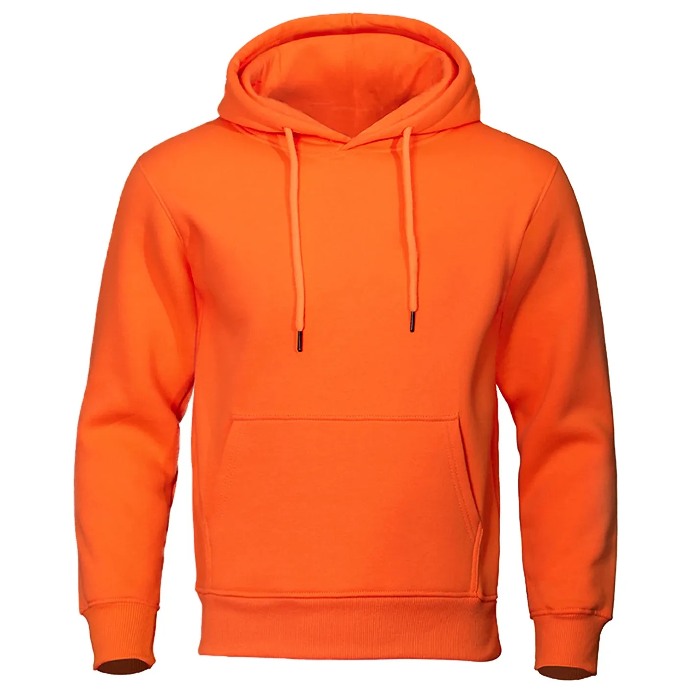 Solid Color Men Hoodies Sweatshirt