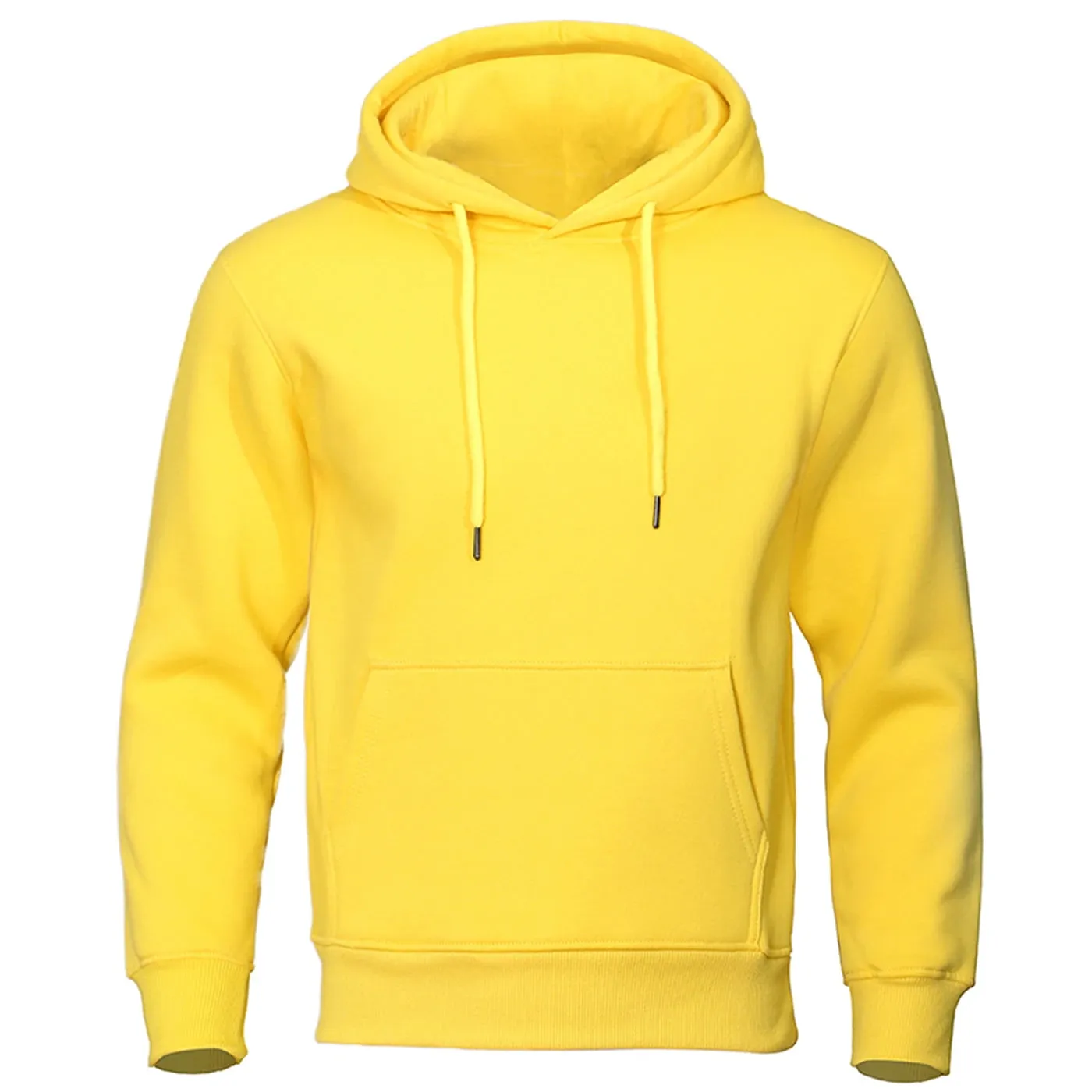 Solid Color Men Hoodies Sweatshirt