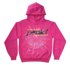 Sp5der Web Hoodie "DARK PINK" FW23