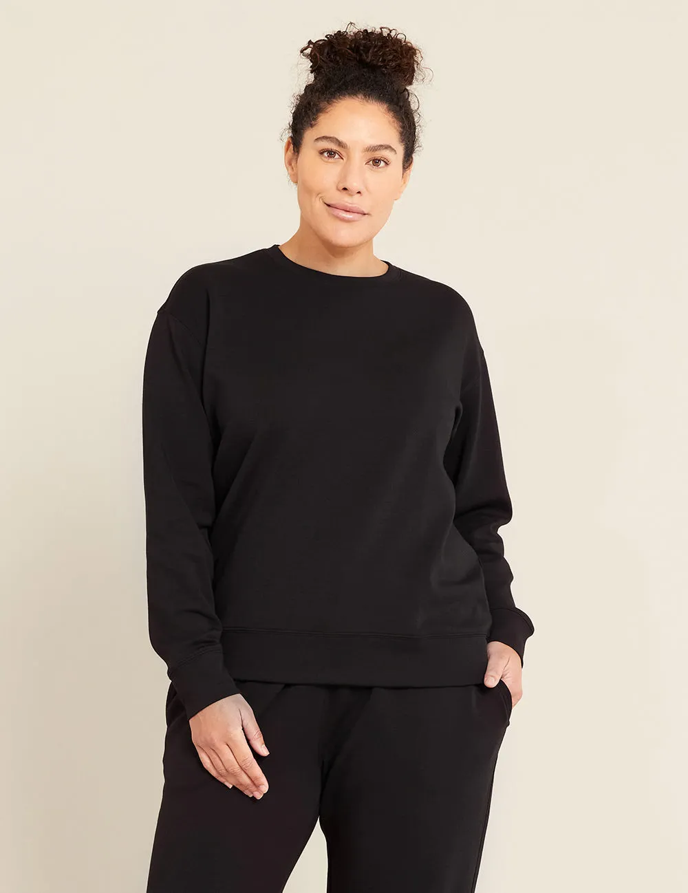 Unisex Crew Neck Sweater - Black