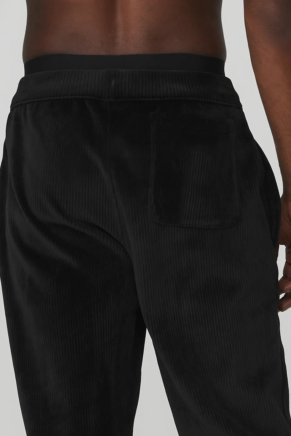 Velour Baller Pant - Black