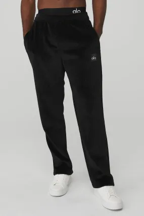 Velour Baller Pant - Black