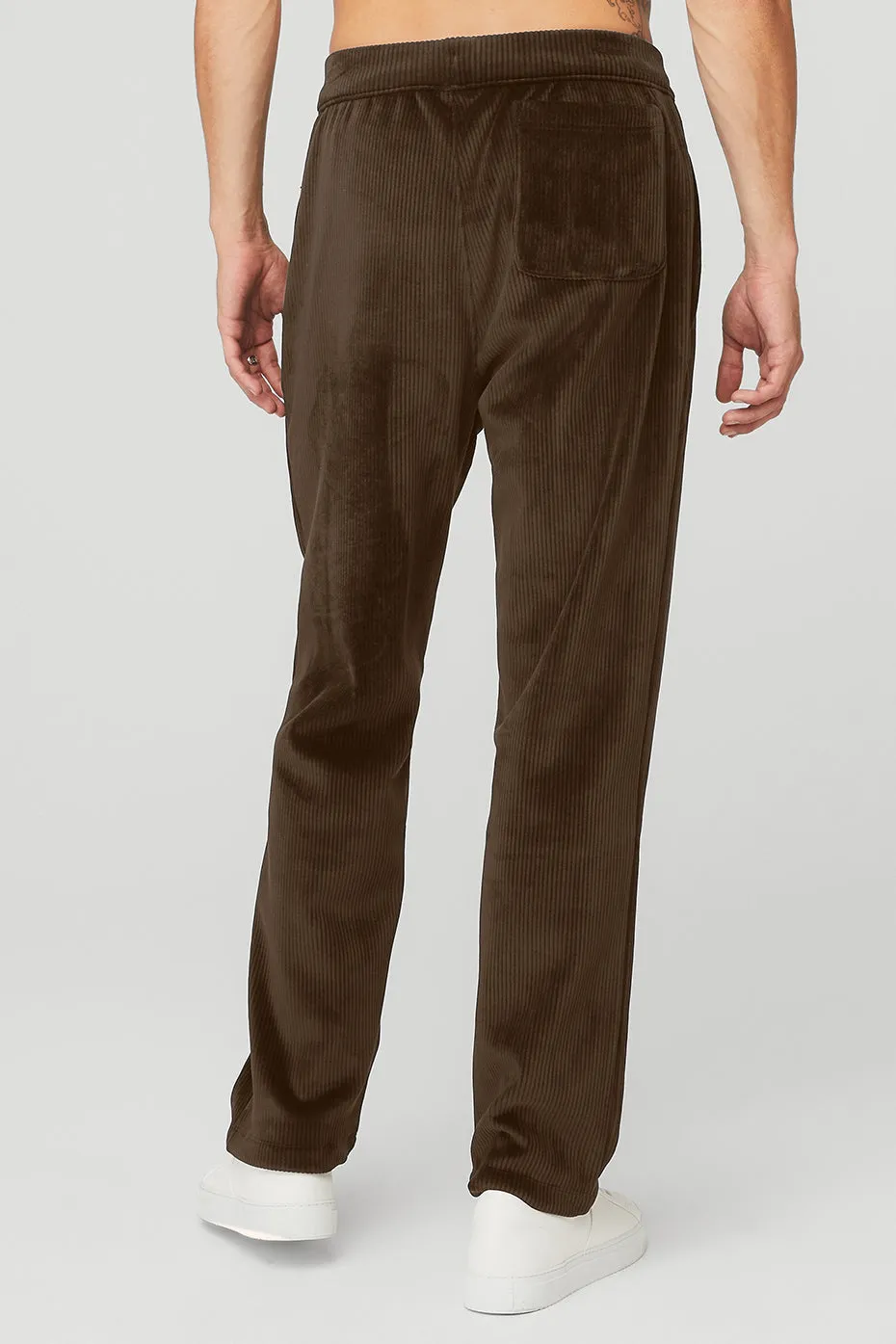 Velour Baller Pant - Espresso