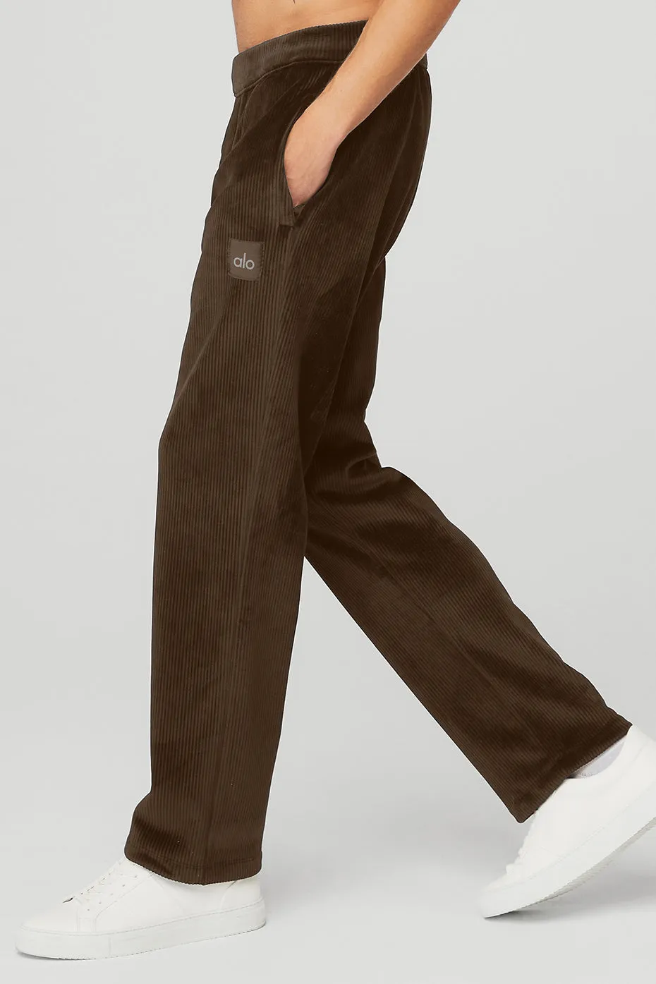 Velour Baller Pant - Espresso