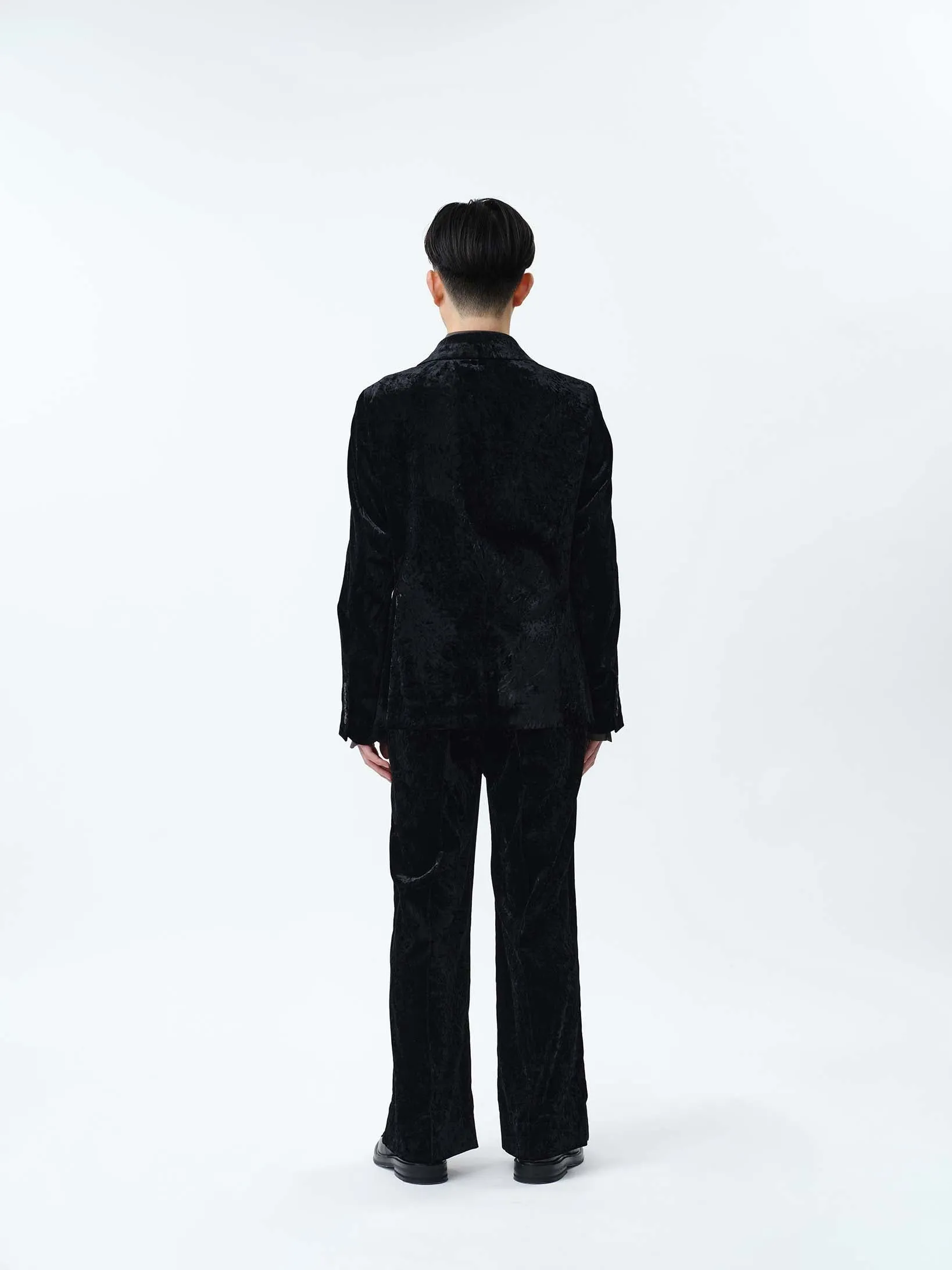 VELVET SINGLEBREASTED JACKET .12【BLACK】