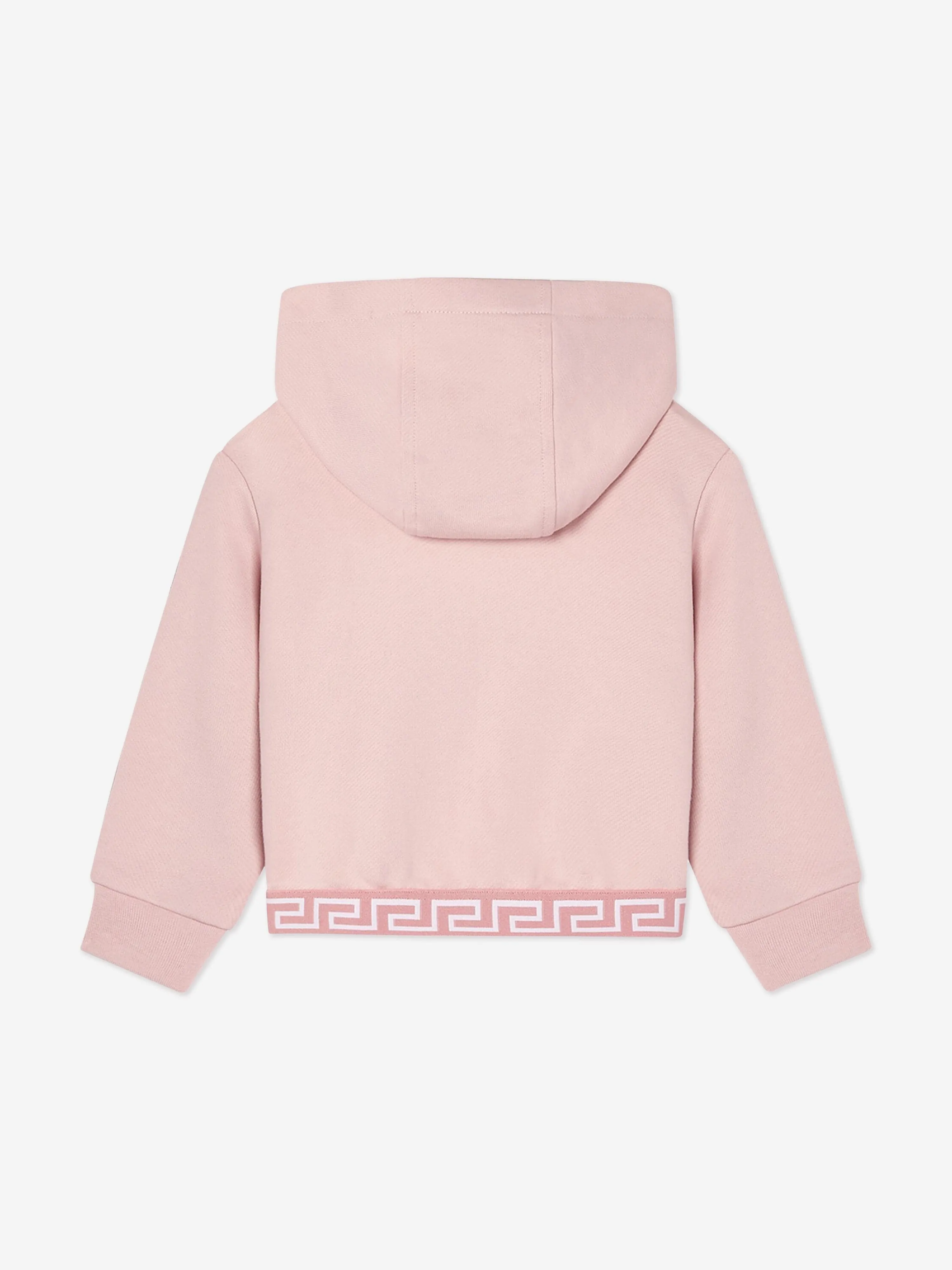 Versace Baby Girls Logo Hoodie in Pink