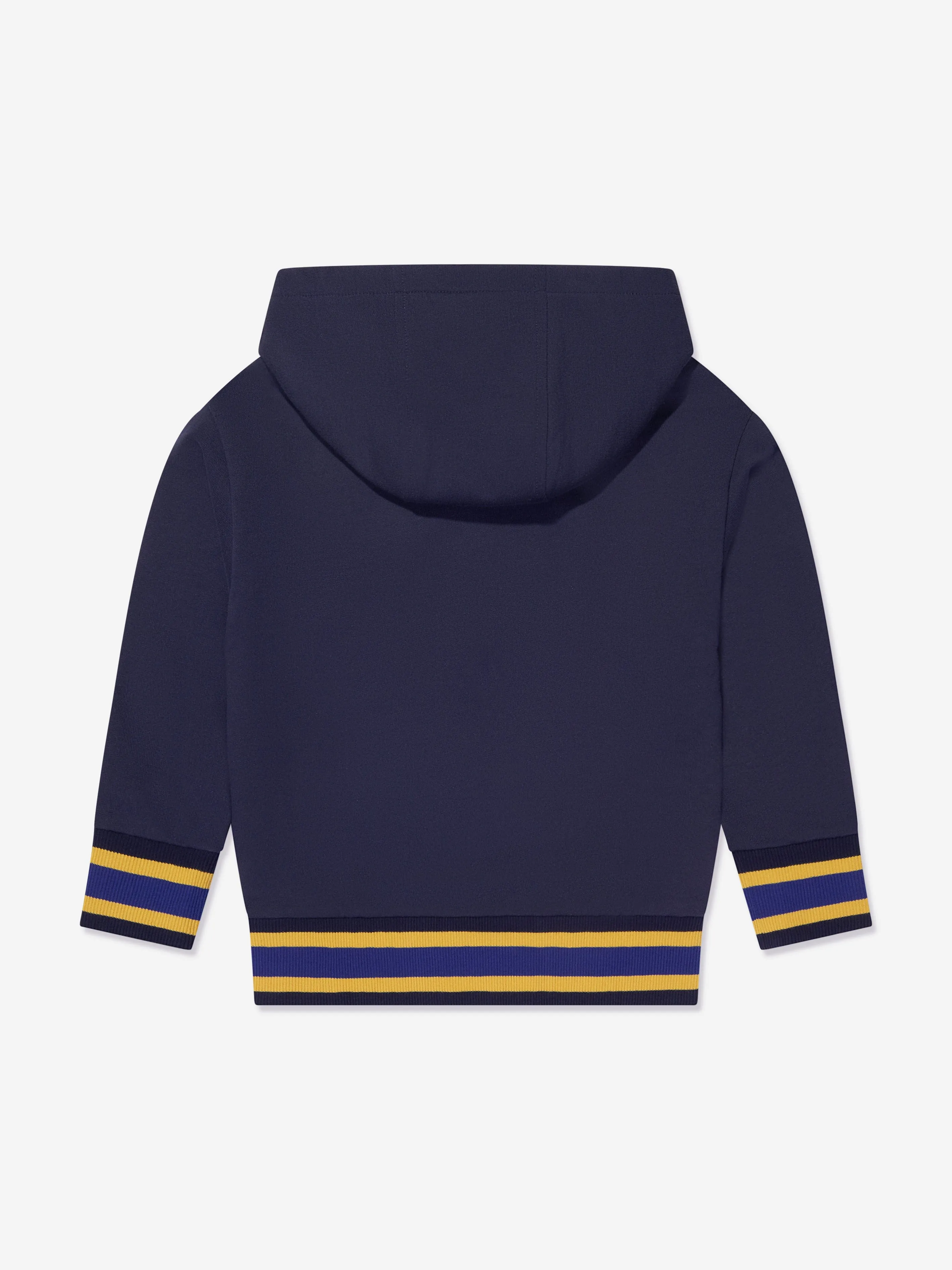 Versace Boys Medusa Logo Hoodie in Navy